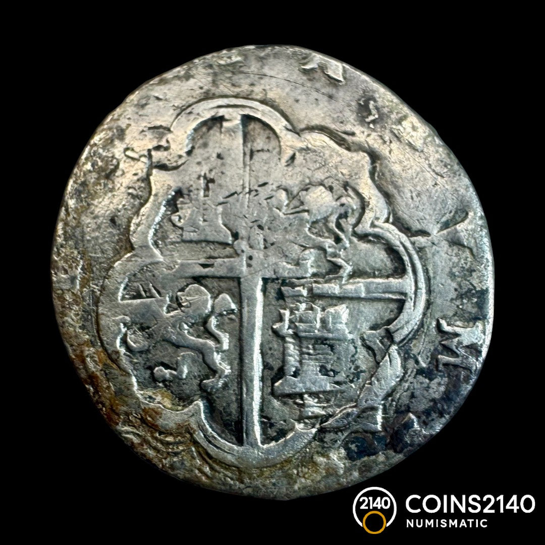 Felipe II (1566-1598). 2 reales. Sin Fecha. Toledo. M. (AC-No cita / Unlisted). (JaraboSanahuja-No cita / Unlisted). Ag. 5,26g.