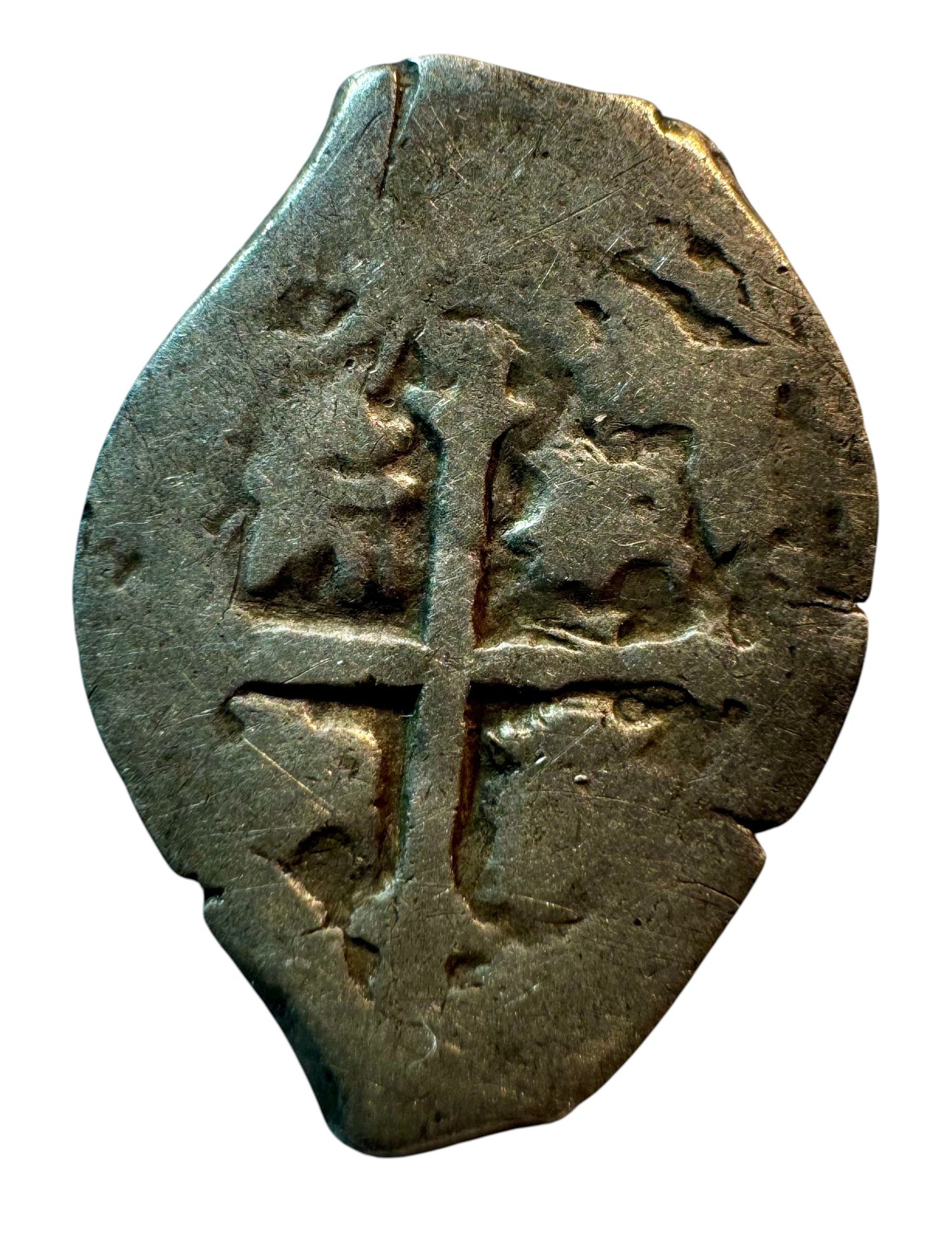 Felipe IV (1621-1665). 1/2 real. 1665/4. México. P. (Cal-573var). Ag. 1,39g.