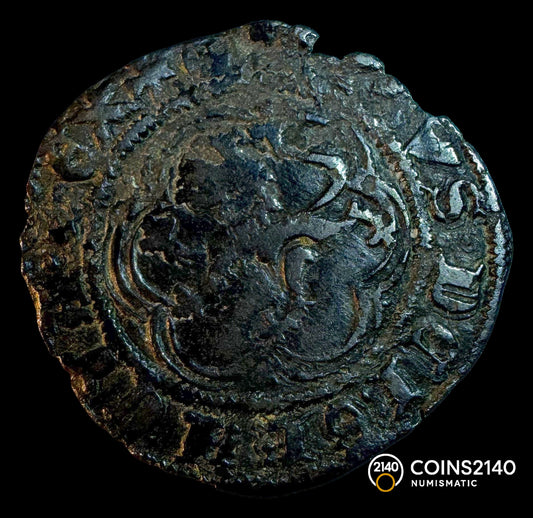 Enrique III (1390-1406). Blanca. Burgos. 1,37g VF.