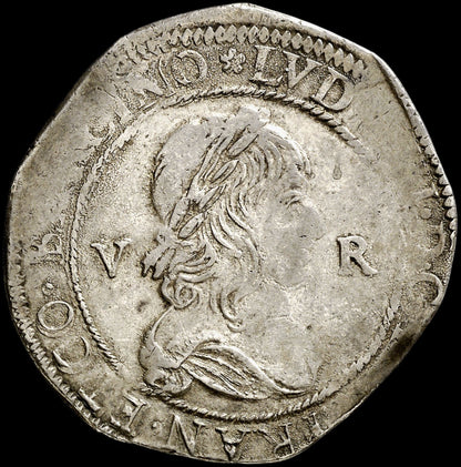Guerra dels Segadors (1640-1652). 5 rals. 1642/0. Barcelona. (AC-Nocita Sobrefecha). 11,60g.