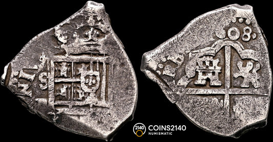 Felipe III (1598-1621). 2 reales. 1608. Sevilla. (AC-667). (Jarabo-Sanahuja-B454). 6,68g.