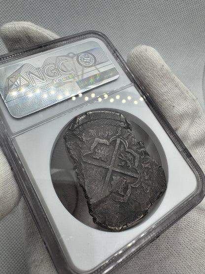 Felipe IV (1621-1665). 8 reales. 1651. Burgos. BR. (Cal-1228). (Jarabo-Sanahuja-C01). Ag. 27,75g. NGC AU53.