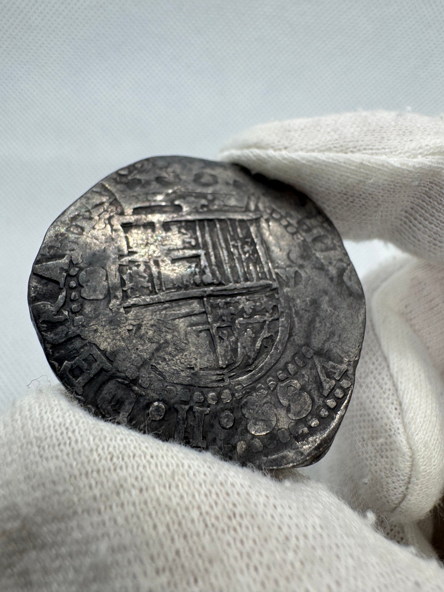 Felipe II (1566-1598). 8 reales. Sin Fecha. Sevilla. D cuadrada. (Cal-720). (Jarabo-Sanahuja-A557). Ag. 26,46g.