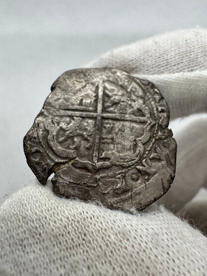 Felipe III (1598-1621). 2 reales. (160)3. Toledo. C. Tipo “OMNIVM”. (Cal-691). (Jarabo-Sanahuja-B694). Ag. 6,98g.