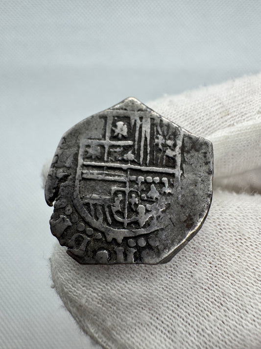 Felipe II (1566-1598). 2 reales. (1588-1590). Sevilla. D Cuadrada. (Cal-Tipo 137). (Jarabo-Sanahuja-Tipo A260). Ag. 6,83g.