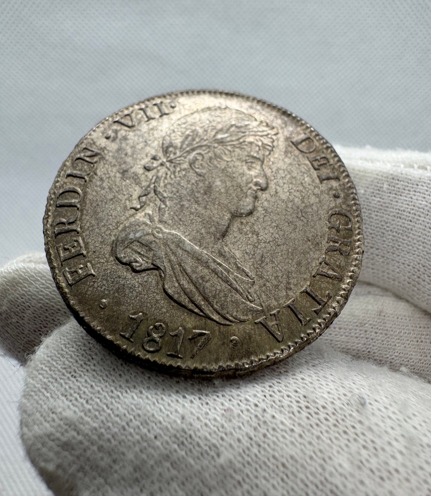 Fernando VII (1808-1833). 8 reales. 1817. Potosí. PJ. (Cal-Tipo 1381). Ag. 27,04g.