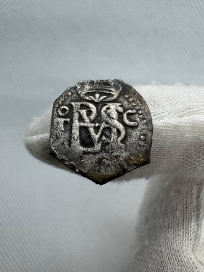 Felipe II (1566-1598). 1/2 real. (1593-1595). Toledo. C. (Cal-172). (Jarabo-Sanahuja-Tipo A964). Ag. 1,60g.