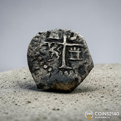 Felipe II (1566-1598). 1/2 real. (1593-1595). Toledo. C. (Cal-172). (Jarabo-Sanahuja A964). Ag. 1,60g.