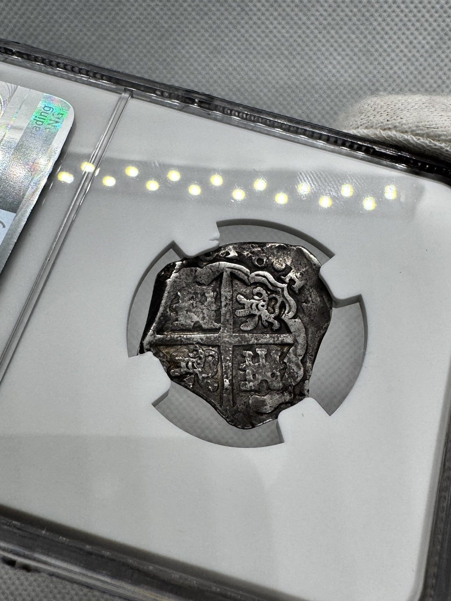 [NGC TOP POP] Felipe IV (1621-1665). 2 reales. 1636. Sevilla. R. (Cal-977). (Jarabo-Sanahuja-UNcat). Ag. 6,56g. NGC AU53.