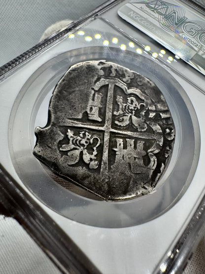 [NGC TOP POP] Felipe IV (1621-1665). 8 reales. 1638/7. Sevilla. R. (Cal-1651). (Jarabo-Sanahuja-C513). Ag. 27,13g. NGC VF30.