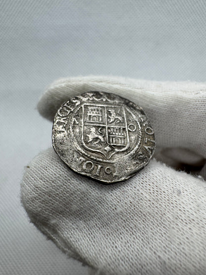 Juana I y Carlos I (1504-1555). 1 real. ND. México. O. (Cal-74). Ag. 3,33g.