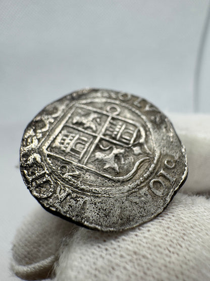Juana I y Carlos I (1504-1555). 1 real. ND. México. O. (Cal-74). Ag. 3,33g.