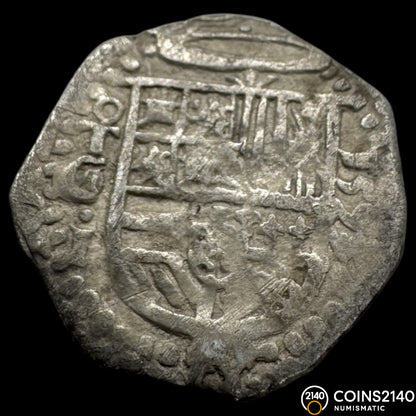 Felipe II (1566-1598). 1 real. 1593/2. Toledo. C/Ⓜ. (AC-No cita). (Jarabo-Sanahuja-No cita). Ag. 3,31g.