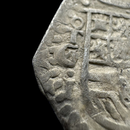 Felipe II (1566-1598). 1 real. 1593/2. Toledo. C/Ⓜ. (AC-No cita). (Jarabo-Sanahuja-No cita). Ag. 3,31g.