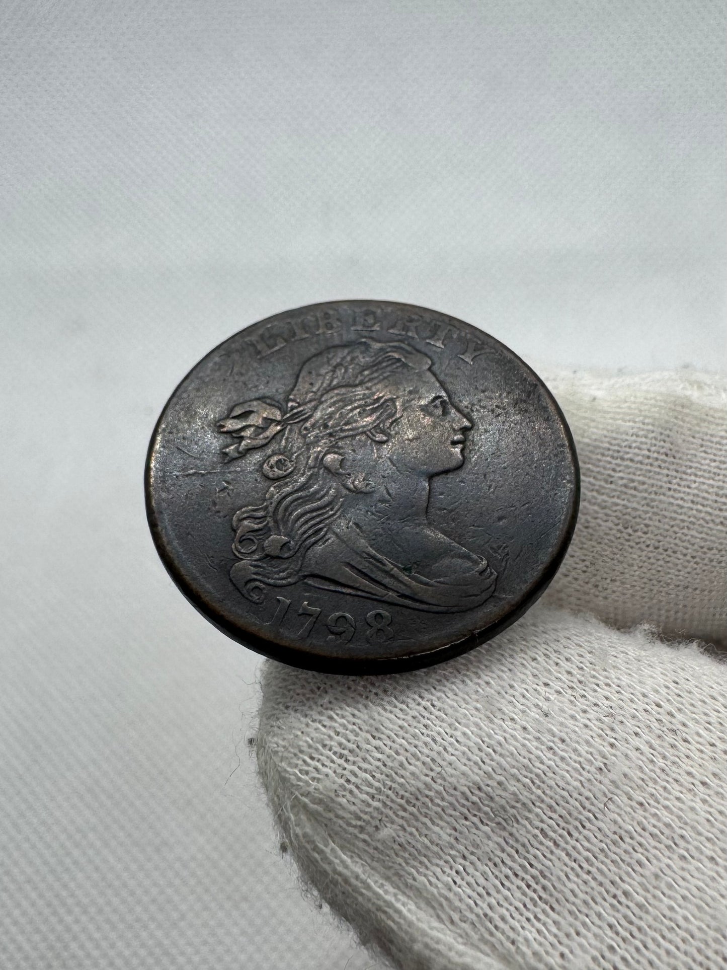 Estados Unidos. One cent. 1798. Draped Bust Cents. Ae. 11,15 g.