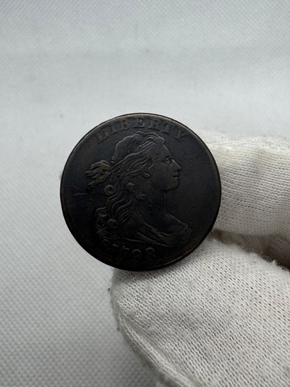 Estados Unidos. One cent. 1798. Draped Bust Cents. Ae. 11,15 g.