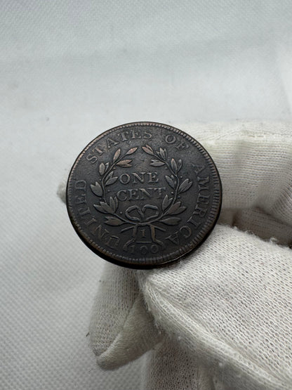 Estados Unidos. One cent. 1798. Draped Bust Cents. Ae. 11,15 g.
