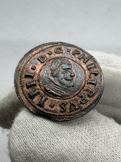 Felipe IV (1621-1665). 16 maravedís. 1663. Valladolid. M. (Cal-510). (Jarabo-Sanahuja-M803). Vellón. 3,36g.