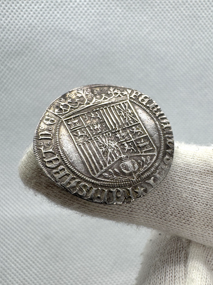 Reyes Católicos (1474-1504). 1 real. Burgos. (Cal-308). Ag. 3,23g.