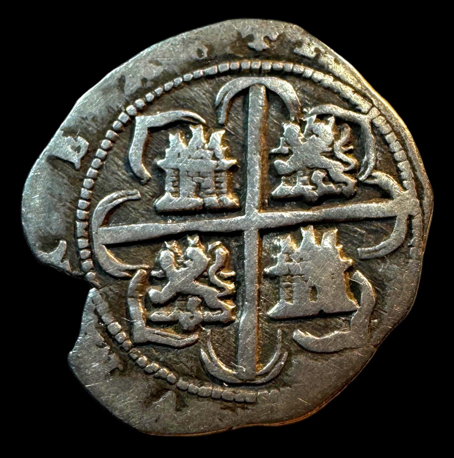 Felipe II (1566-1598). 1 real. S/F. Granada. A. (Cal-193). (Jarabo-Sanahuja-A158var). Ag. 3,15g.