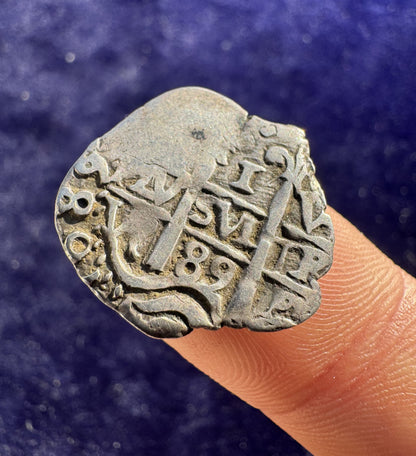 Carlos II (1665-1700). 1 real. 1689. Potosí. VR. (AC-282). Ag. 2,17g.