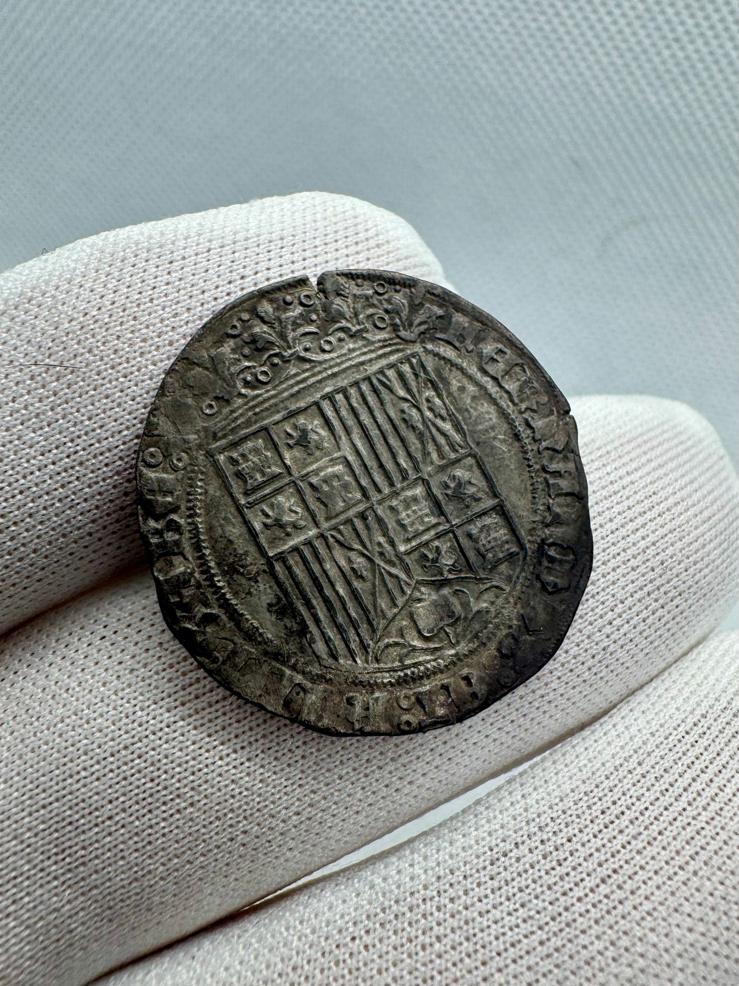 Reyes Católicos (1474-1504). 1 real. Burgos. (Cal-301). Ag. 3,30g.