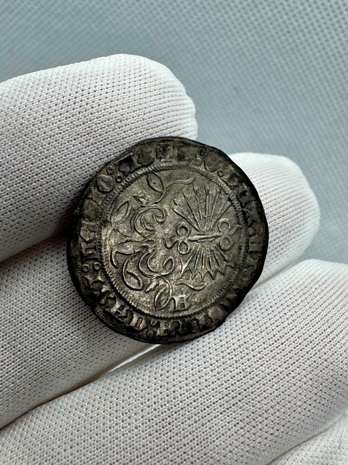 Reyes Católicos (1474-1504). 1 real. Burgos. (Cal-301). Ag. 3,30g.