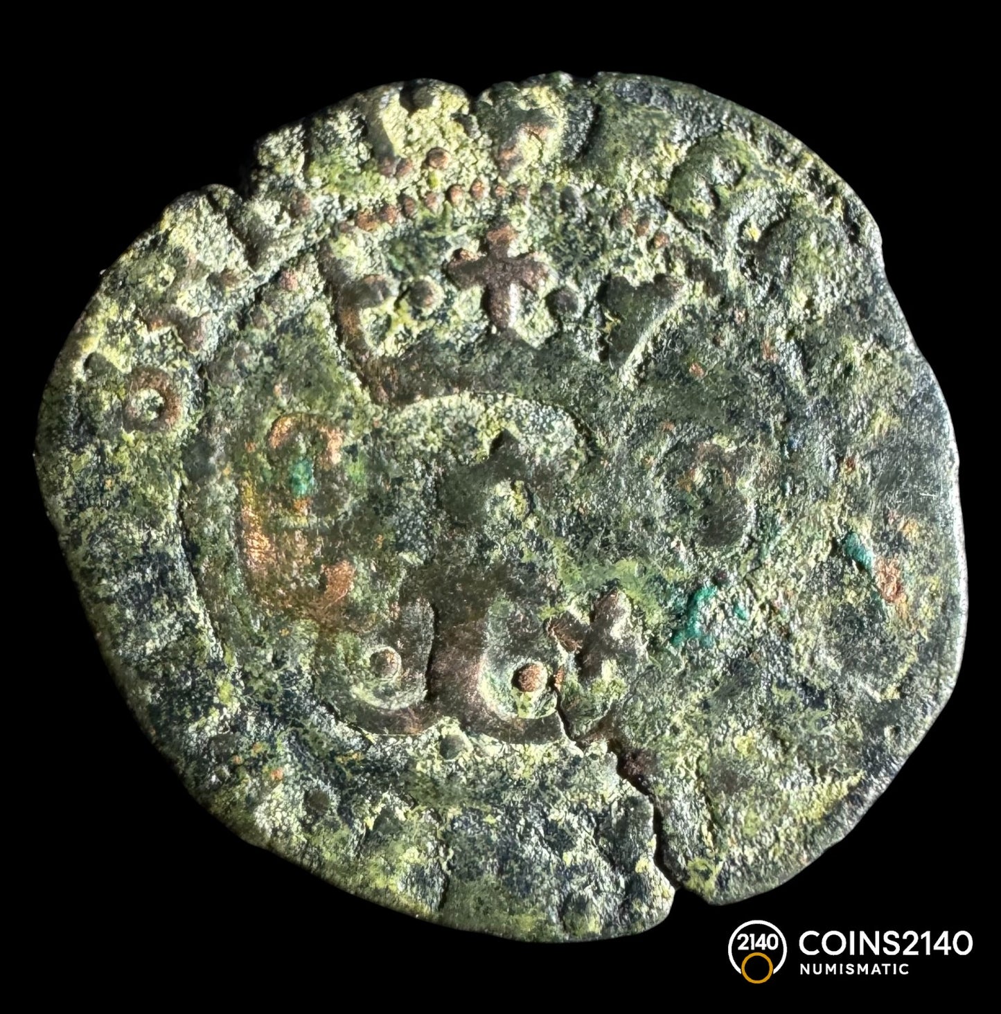 Reyes Católicos (1474-1504). Blanca. Sevilla. (AC-46). 1,00g. VF.