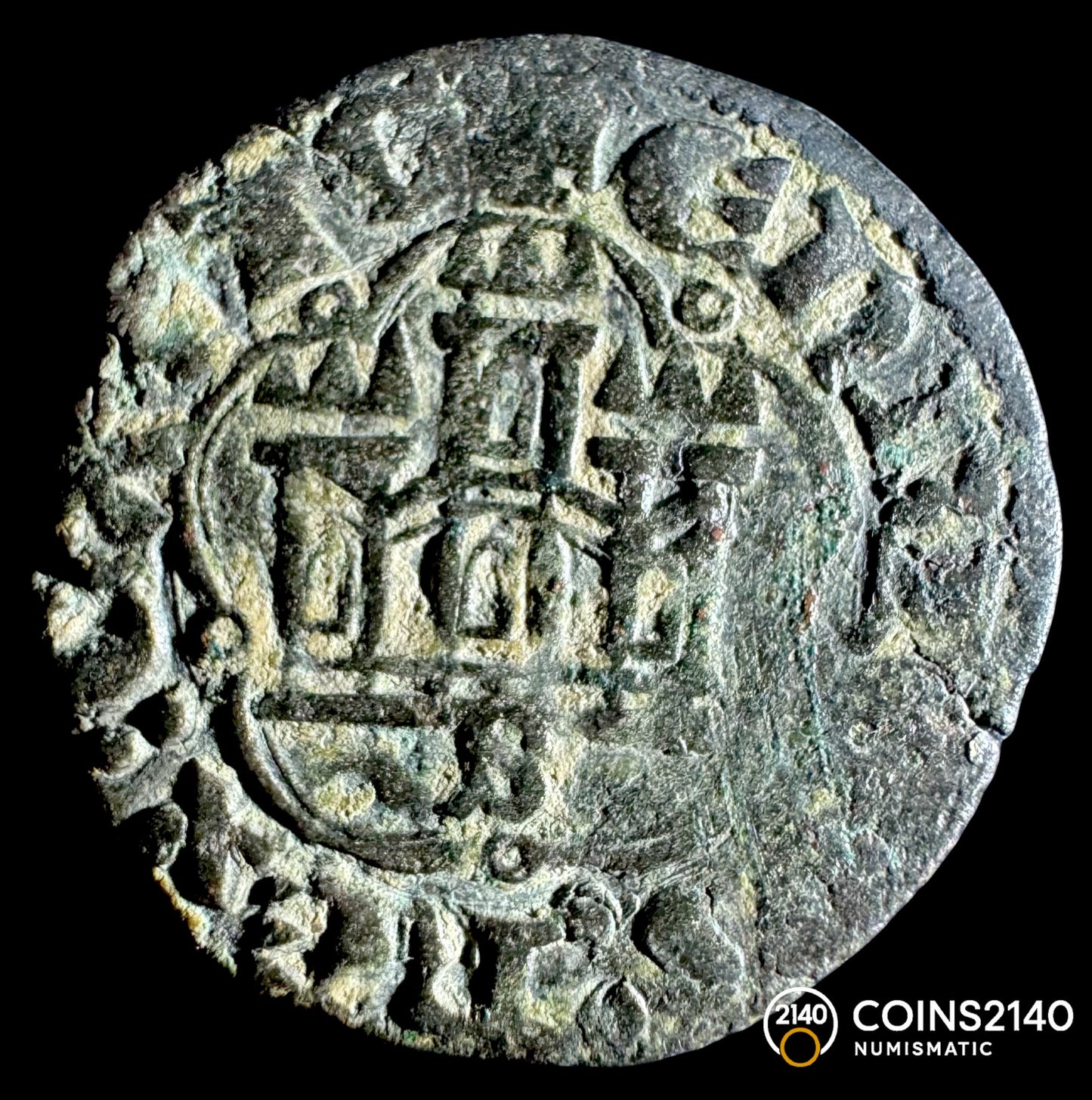 Enrique III (1390-1406). 1/2 Blanca. Sevilla. 1,21g XF.