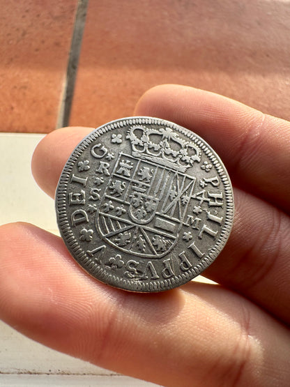 Felipe V (1700-1746). 4 Reales. 1718. Sevilla. (AC-1221.1). Ag. 11,74g.