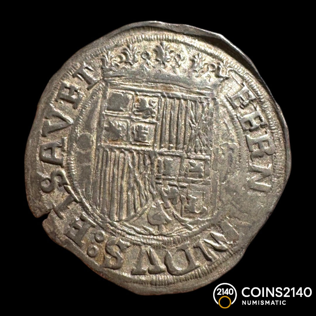 Reyes Católicos (1474-1504). 2 reales. Burgos. (Cal-484.1). Ag. 6,81g.