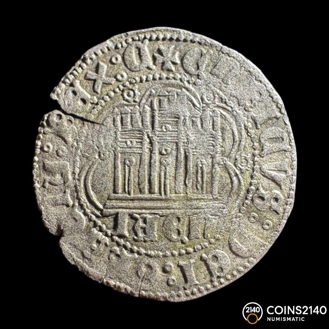 Enrique IV. (1454-1474). 1 Cuartillo. Jaén. 2,48g.