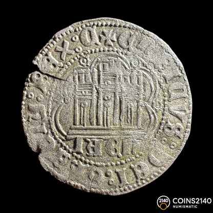 Enrique IV. (1454-1474). 1 Cuartillo. Jaén. 2,48g.
