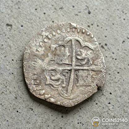 Felipe II (1566-1598). 1 Real. 1595. Toledo. C. (AC-290). (Jarabo-Sanahuja-A937). 3,01g.