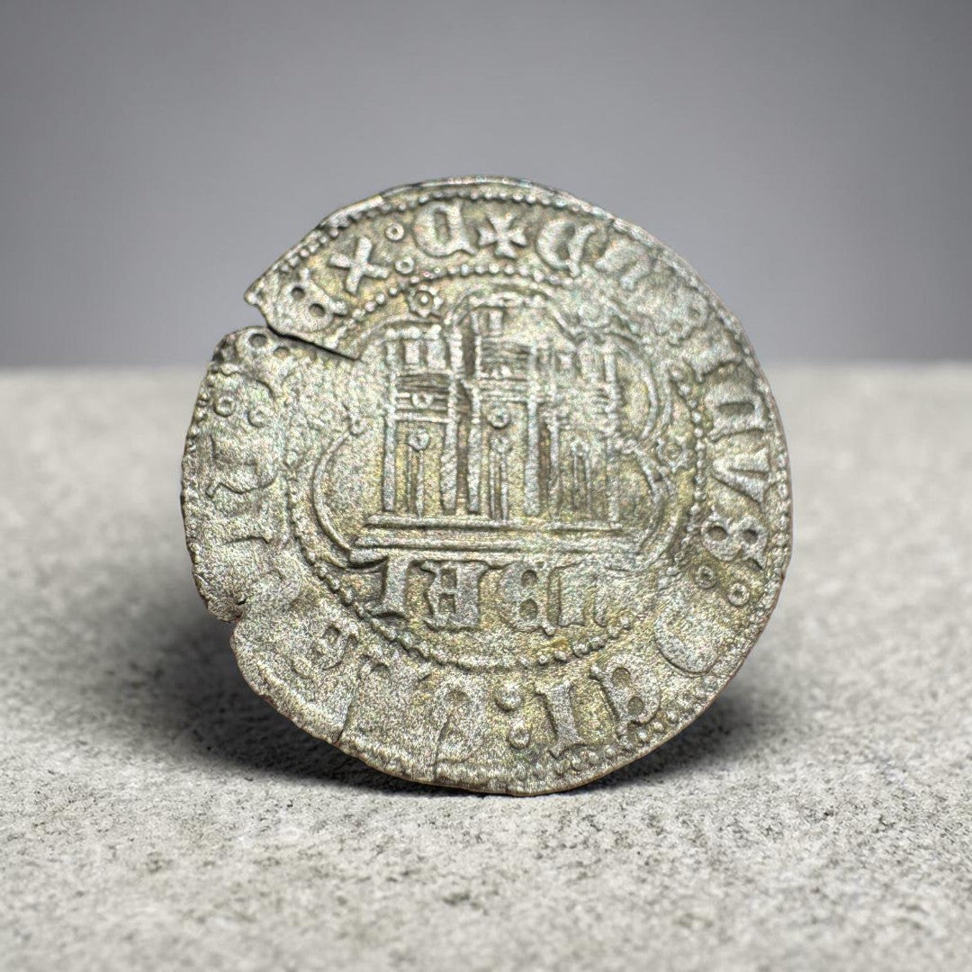 Enrique IV. (1454-1474). 1 Cuartillo. Jaén. 2,48g.