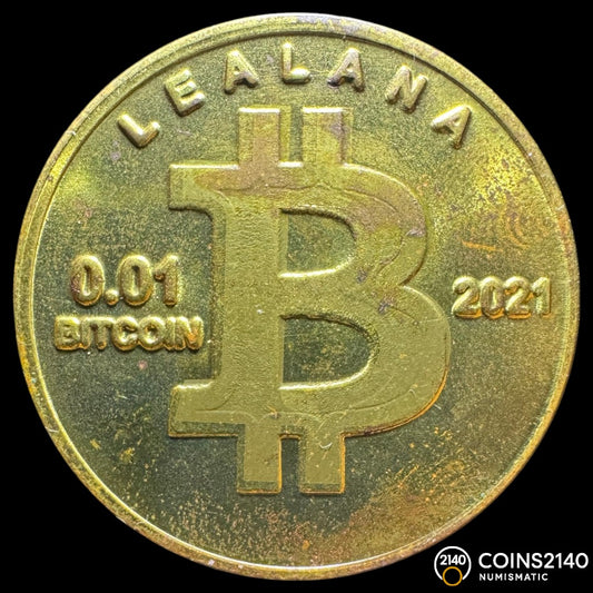 2021 Lealana • 0,01 Bitcoin • Loaded • Brass Rainbow