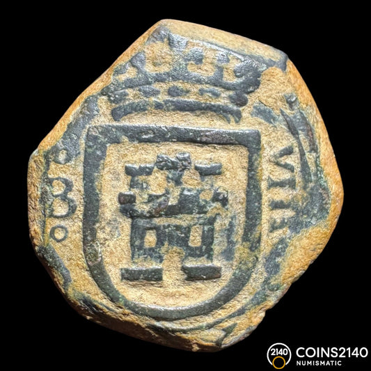 Felipe III (1598-1621). 8 maravedís. 1611. Burgos. (AC-Nocita). (Jarabo-Sanahuja-Nocita). 6,26g.