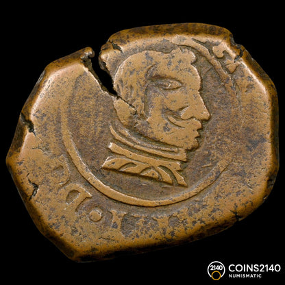 [NGC TOP POP] Felipe IV (1621-1665). 8 maravedís. (1660). Burgos. (AC - 301). (JaraboSanahuja - L01 Plate Coin). 8,14g. NGC F15 BN.