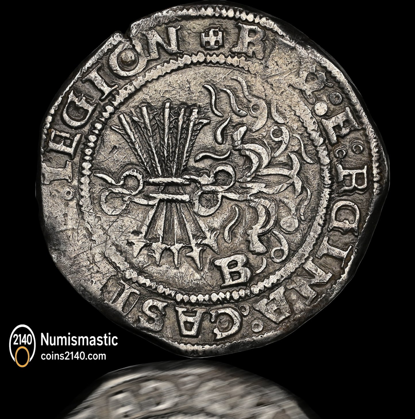 Reyes Católicos (1474-1504). 4 reales. Burgos. (Cal-535). Ag. 13,60g.