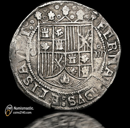 Reyes Católicos (1474-1504). 4 reales. Burgos. (Cal-535). Ag. 13,60g.