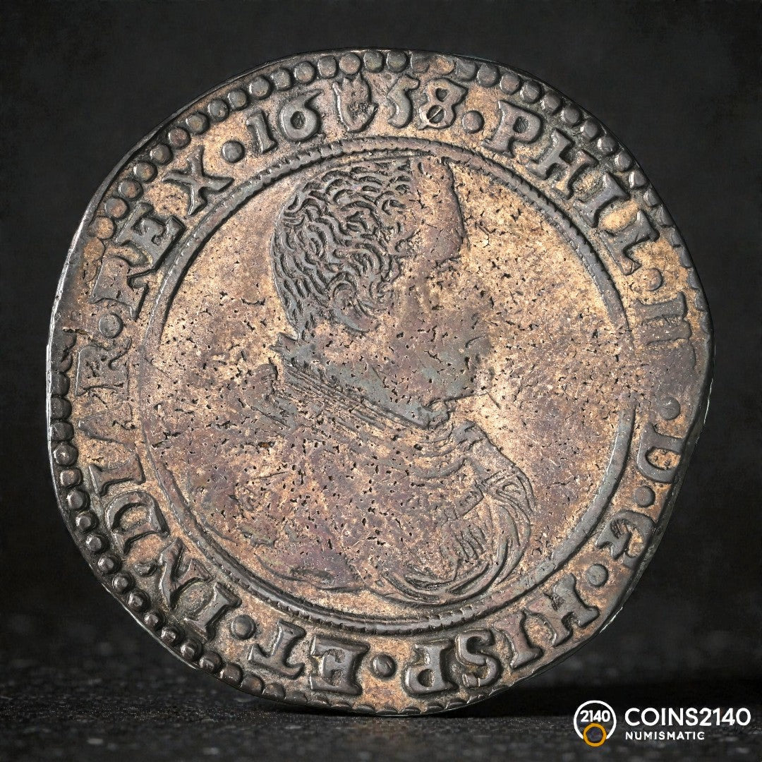 Felipe IV (1621-1665). 1 ducatón. 1658/7. Amberes / Antwerpen. (Tauler-2798v). (DAV-4454v). 32,26g.