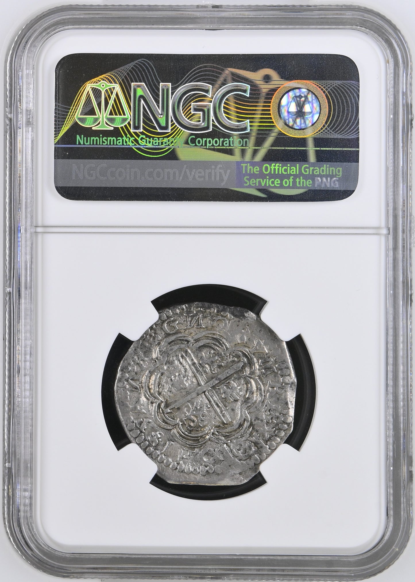 Felipe III (1598-1621). 4 reales. 1610/09. Granada. M. (Cal-727 Mismo Ejemplar). (Jarabo-Sanahuja-B26 Mismo Ejemplar). Ag. 13,84g. NGC AU Details (Cleaned).