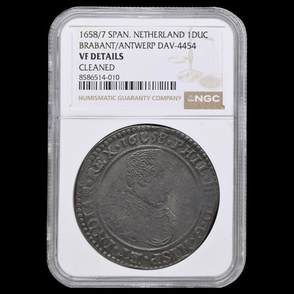 Felipe IV (1621-1665). 1 ducatón. 1658/7. Amberes / Antwerpen. (Tauler-2798v). (DAV-4454v). 32,26g.