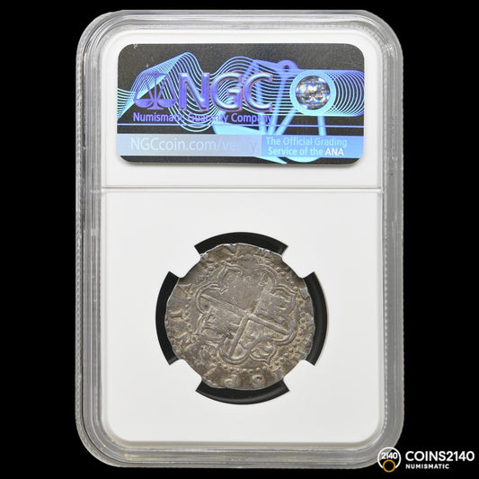Felipe II (1566-1598). 2 Reales. S/F. Sevilla. F/C. (AC-No cita). (Jarabo-Sanahuja-A673). 6,78g.