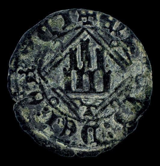 Enrique IV. (1454-1474). Blanca de Rombo. Toledo. 1,12 g. VF.
