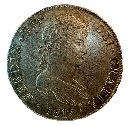 Fernando VII (1808-1833). 8 reales. 1817. Potosí. PJ. (Cal-Tipo 1381). Ag. 27,04g.