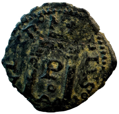 Carlos I (1516-1556). Cornado. Pamplona. (Cal-43). Ae. 1,02g.