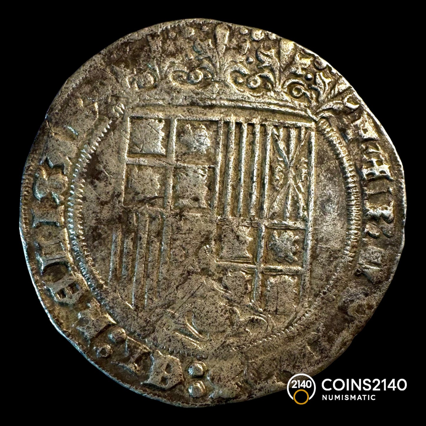 Reyes Católicos (1474-1504). 1 real. Burgos. (AC-303). Ag. 3,24g.