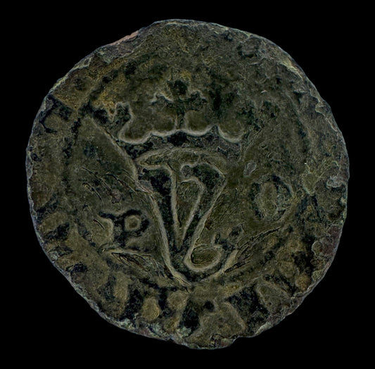 Portugal. Joao I (1385-1433). 1/2 real branco. Oporto. 0,80g. F.