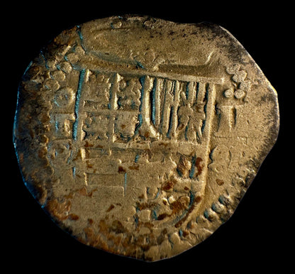 Felipe II (1566-1598). 2 reales. 1591/89. Toledo. Ⓜ. (Cal-NoCita). (Jarabo-Sanahuja-NoCita). Ag. 6,48g. INEDITA?